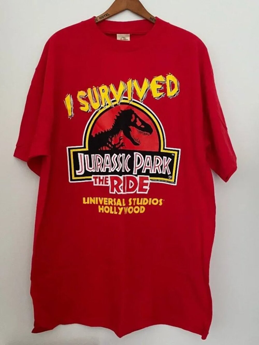 Vintage 1996 Jurassic Park The Ride Universal Studios Size XL